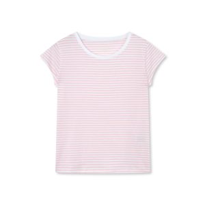 Mads Nørgaard ● Organic Favorite Stripe Teasy Tee ● rózsaszín csíkos rövid ujjú póló
