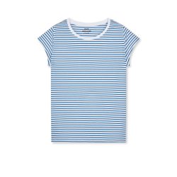   Mads Nørgaard ● Organic Favorite Stripe Teasy Tee ● középkék csíkos rövid ujjú póló