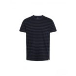 Mads Nørgaard ● Organic Midi Thor Tee ● kék és fekete csíkos rövid ujjú póló
