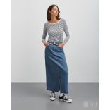 Mads Nørgaard ● Organic Jersey Stripe Tenna ● fekete fehér csíkos hosszú ujjú póló