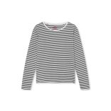Mads Nørgaard ● Organic Jersey Stripe Tenna ● fekete fehér csíkos hosszú ujjú póló