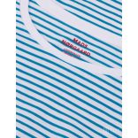 Mads Nørgaard ● Organic Jersey Stripe Tenna ● kék fehér csíkos hosszú ujjú póló