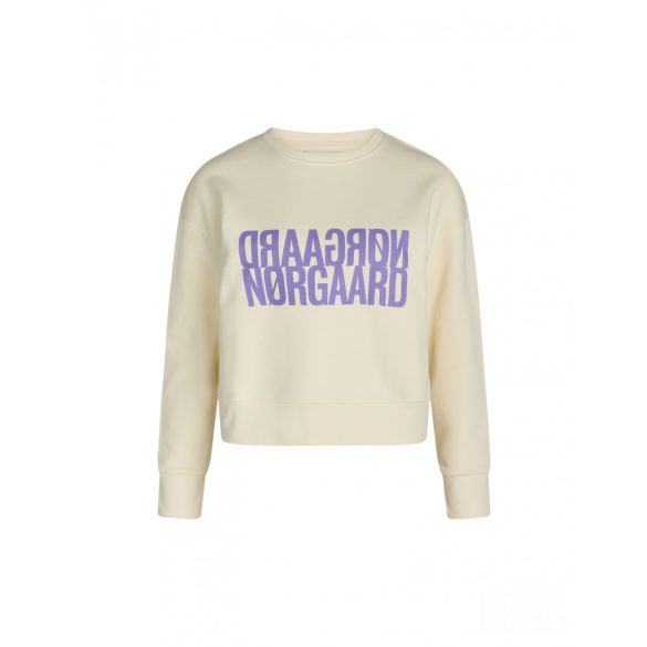 Mads Nørgaard ● Organic Sweat Tilvina ● törtfehér pulóver