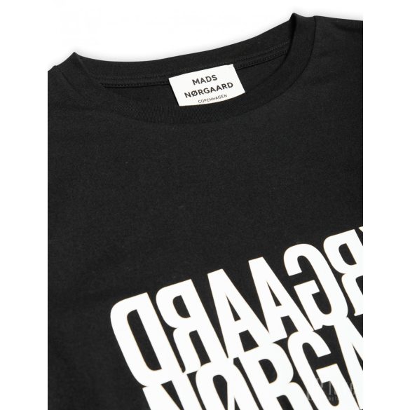 Mads Nørgaard ● Single Organic Trenda ● fekete rövid ujjú póló