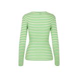 Mads Nørgaard ● Tuba 2*2 Soft Stripe ● zöld csíkos hosszú ujjú póló