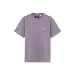   Mads Nørgaard ● Cotton Jersey Frode Emb Logo ● szürkéslila rövidujjú póló