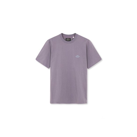 Mads Nørgaard ● Cotton Jersey Frode Emb Logo ● szürkéslila rövidujjú póló