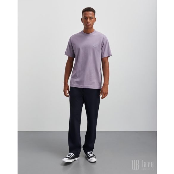 Mads Nørgaard ● Cotton Jersey Frode Emb Logo ● szürkéslila rövidujjú póló