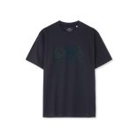Mads Nørgaard ● Cotton Jersey Thorbjorn R Embroidery ● fekete hímzett rövidujjú póló