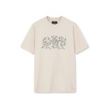 Mads Nørgaard ● Cotton Jersey Thorbjorn R Embroidery ● törtfehér hímzett rövidujjú póló