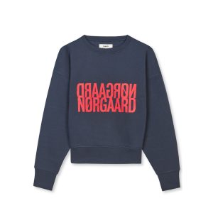 Mads Nørgaard ● Organic Sweat Tilvina ● sötétkék pulóver