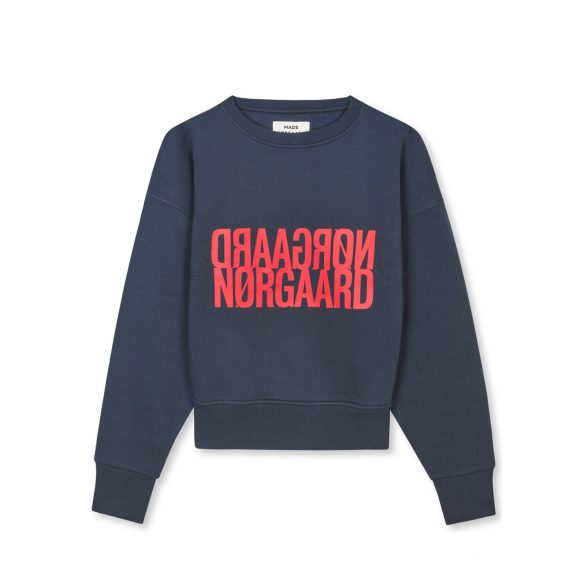 Mads Nørgaard ● Organic Sweat Tilvina ● sötétkék pulóver