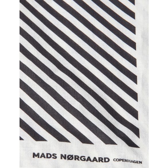 Mads Nørgaard ● Soft Cotton Self Scarf ● kék csíkos kendő