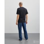 Mads Nørgaard ● Cotton Jersey Frode Emb Logo ● fekete rövidujjú póló