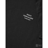 Mads Nørgaard ● Cotton Jersey Frode Emb Logo ● fekete rövidujjú póló