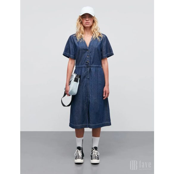 Mads Nørgaard ● Air Denim Sanne ● kék farmer rövid ujjú ruha