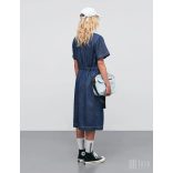 Mads Nørgaard ● Air Denim Sanne ● kék farmer rövid ujjú ruha