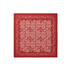Mads Nørgaard ● Soft Cotton Paisley Scarf ● piros mintás kendő