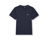 Mads Nørgaard ● Cotton Jersey Frode Emb Logo ● mélykék rövidujjú póló