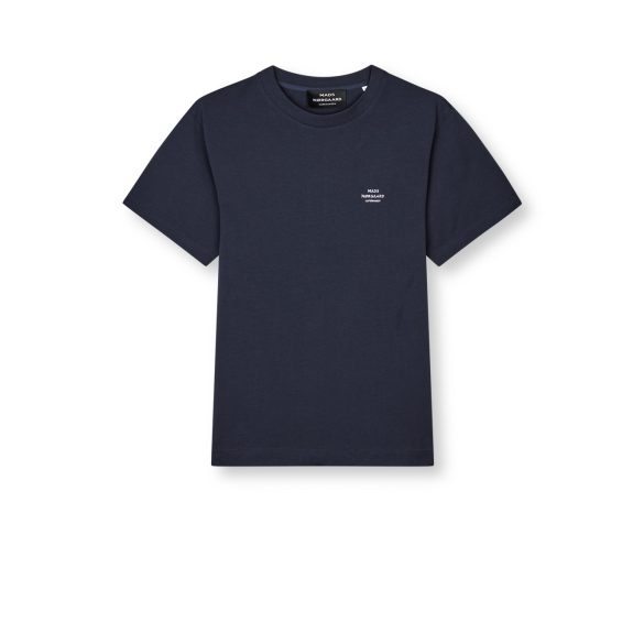 Mads Nørgaard ● Cotton Jersey Frode Emb Logo ● mélykék rövidujjú póló