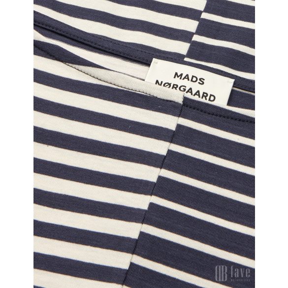 Mads Nørgaard ● Sift Single Silke ● sötétkék csíkos hosszú ujjú póló