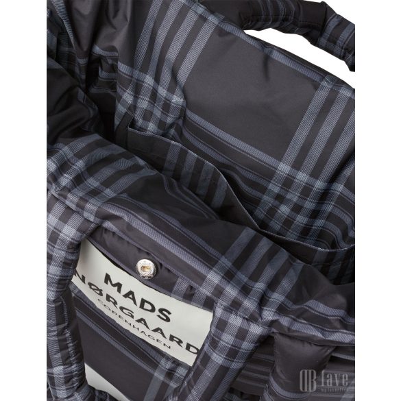 Mads Nørgaard ● Light Ripstop Pillow Aop Bag ● fekete mintás párnatáska