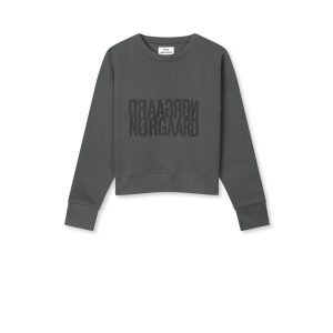 Mads Nørgaard ● Organic Sweat Tilvina ● sötétszürke pulóver