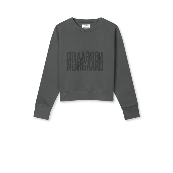 Mads Nørgaard ● Organic Sweat Tilvina ● sötétszürke pulóver