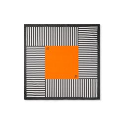   Mads Nørgaard ● Soft Cotton Block Scarf ● fekte csíkos kendő