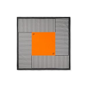 Mads Nørgaard ● Soft Cotton Block Scarf ● fekte csíkos kendő