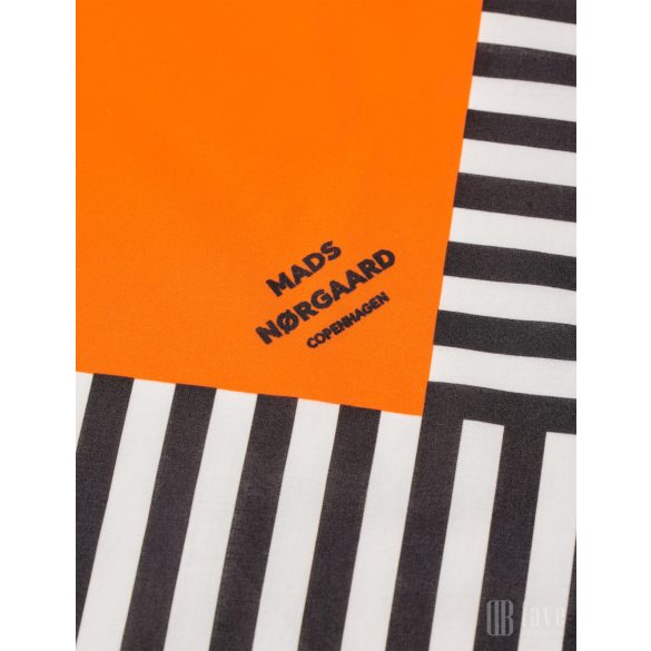 Mads Nørgaard ● Soft Cotton Block Scarf ● fekte csíkos kendő