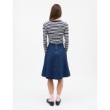 Mads Nørgaard ● Air Denim Stelly Skirt ● kék zsebes midi farmerszoknya