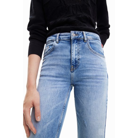 Desigual ● Denim ● skinny világoskék koptatott farmer