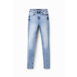 Desigual ● Denim ● skinny világoskék koptatott farmer