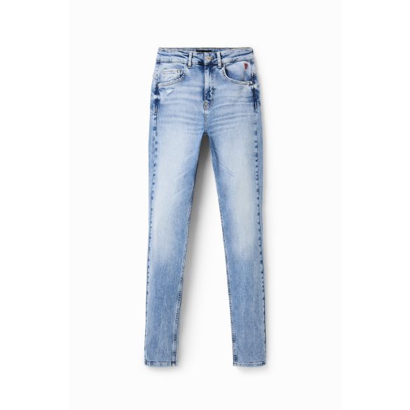 Desigual ● Denim ● skinny világoskék koptatott farmer