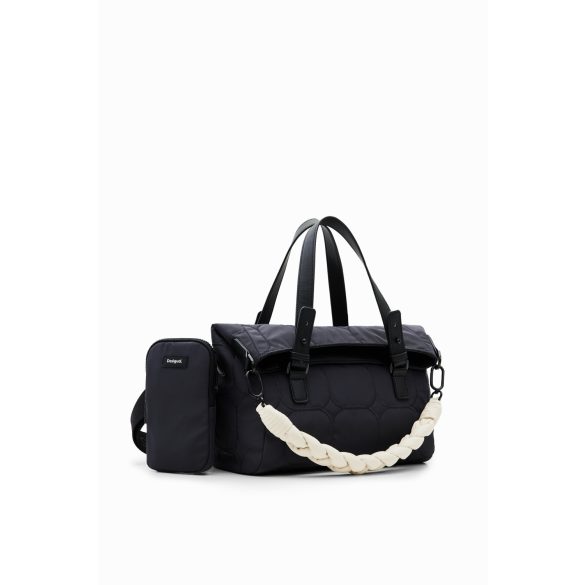 Desigual ● Hand bag ● közepes méretű antracit steppelt táska