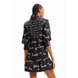 Desigual ● Dress ● feliratos tunika ruha