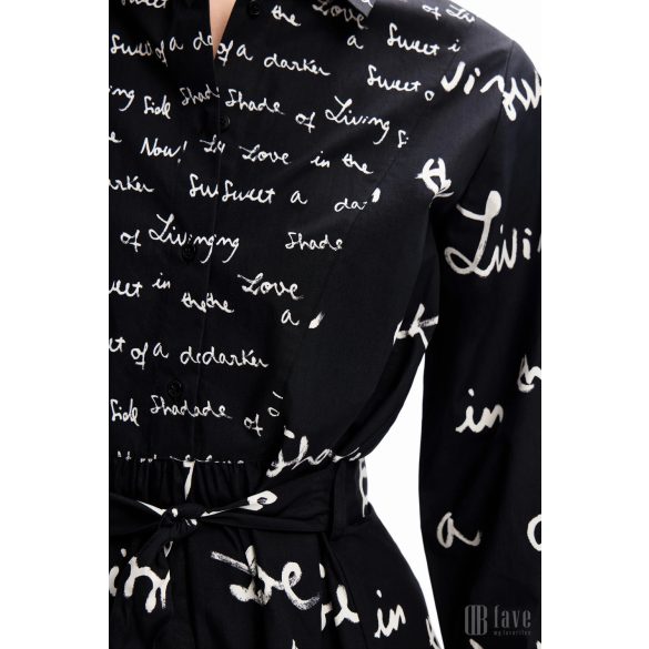 Desigual ● Dress ● feliratos tunika ruha