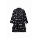 Desigual ● Dress ● feliratos tunika ruha
