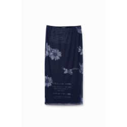 Desigual ● Skirt ● kék mintás midi szoknya