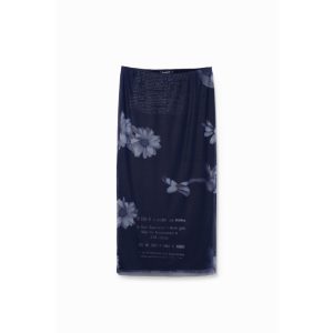 Desigual ● Skirt ● kék mintás midi szoknya