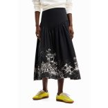 Desigual ● Skirt ● fekete midi szoknya