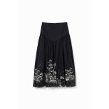 Desigual ● Skirt ● fekete midi szoknya