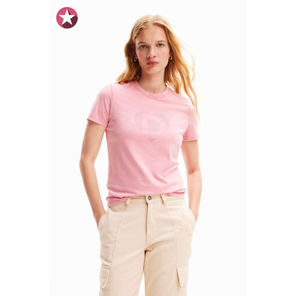 Desigual ● T-Shirt ● rózsaszín rövid ujjú póló