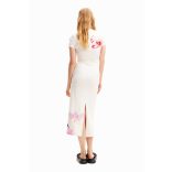 Desigual ● Dress ● fehér virágmintás midi ruha (Lacroix)