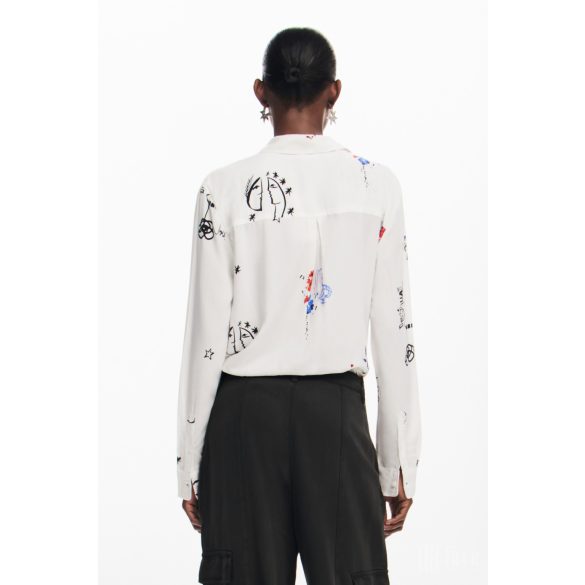 Desigual ● Shirt ● fehér mintás hosszú ujjú ing 