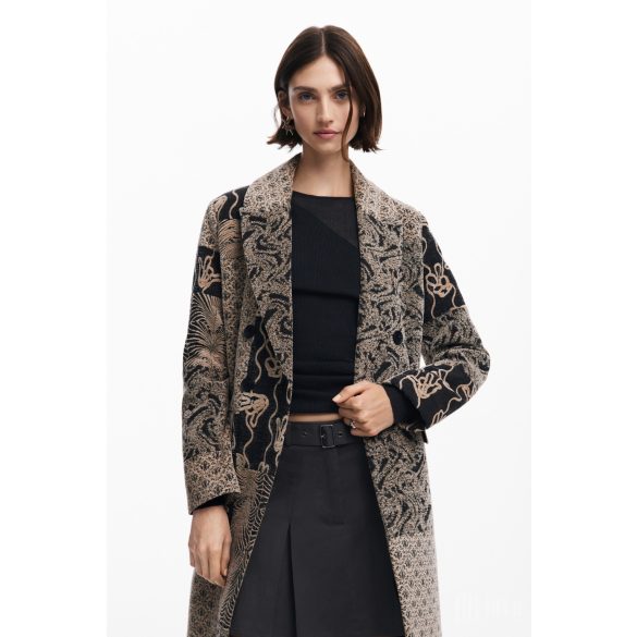 Desigual ● Overcoat ● mintás hosszú télikabát