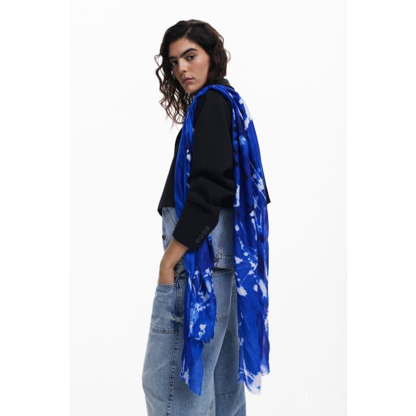 Desigual ● Foulard ● élénkkék mintás sál