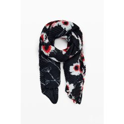 Desigual ● Foulard ● fekete virágmintás sál
