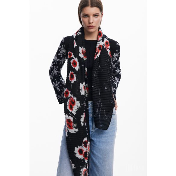 Desigual ● Foulard ● fekete virágmintás sál